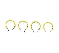 Healeved 4pezzi Coroncina Floreale Per Sposa e Damigella Accessorio Elegante Per Matrimoni e Feste Spiaggia Fascia Leggera Con Fiori Realistici Comfort Ottimale Per Uso Prolungato Perfetta