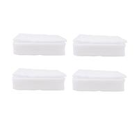 Healeved 4pezzi Porta Uova Con Coperchio Contenitori Per Uova Da Casa Anti-pressione e Anti-caduta Materiale Di Design Doppia Piastra