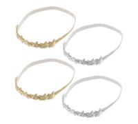 Healeved 4pezzi Stella Cinque Punte Cercchietto Glitterato per Bambine Morbido Cercchietto Forma di Stella Accessori per Capelli Forma di Antiscivolo per Capelli per Ragazzo Ragazza