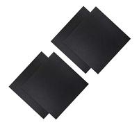 Healeved 4pezzi Tela Aida per Punto Croce Tessuto Ricamabile Colore Nero Materiale di Prima Scelta per Hobby Fai da Te e Progetti di Ricamo