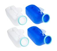 Healeved 4pezzi Urinale Portatile Per Uomini Con Scala Bottiglia Da Viaggio Per Urina Contenitore Igienico Per Anziani Pratico Urinatoio Per Auto e Uso Domestico