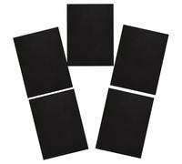 Healeved 5 Inserti Neri Satinati per Base Borsa 08Mm in Plastica PP A4 Supporto Rettangolare per Fondo Valigia e Borsa Inserto Multifunzionale per Organizzazione e Protezione in Viaggio