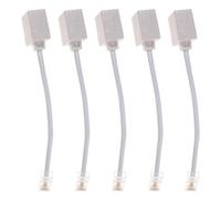 Healeved 5 Pezzi Adattatore Convertitore da Rj45 a Rj11 Maschio-femmina in Abs e Rame, Riduce i Tempi di Configurazione, per Rete Domestica e Telefono Analogico