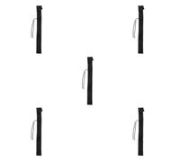 Healeved 5 Pezzi Borsa per Taichi con Scomparto Indipendente per Sciabole, Chiusura Sicura e Tracolla Regolabile di Cotone Nero, per Allenamenti All'aperto