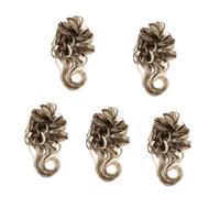 Healeved 5 Pezzi Di Chignon Spettinato Scrunchies Extension Per Coda Di Cavallo Chignon Sintetico Ondulato E Riccio Comodi Ed Eleganti Per Tutti I Giorni E Le Occasioni Speciali