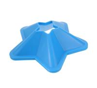 Healeved 5 Pezzi Dischi per Allenamento Calcio Design Stella a Cinque Punte, Materiale PE Blu, Superficie Liscia e Portatile per Esercizi di Agilità nel Calcio