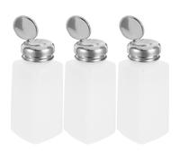 Healeved 5 pezzi Dispenser Pompa Refill per Solvente Unghie e Struccante Bottiglie Plastica Portatili Pressatura Facile per Viaggio e Quotidiano