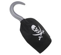 Healeved 5 Pezzi gancio pirata oggetti di scena per costumi di Halloween Oggetti di scena pirata Decorazione della festa di Natale Black