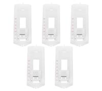 Healeved 5 Pezzi Piedino per Macchina da Cucire in Plastica Bianco Precisione per Asole a 4 Fasi, Design Intuitivo per Quilting e Uso Domestico