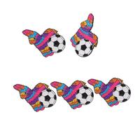 Healeved 5 Pezzi Spilla da Calcio Messico 2026 in Lega a Forma di Piñata, Decorazione Versatile per Abbigliamento e Cappelli, per Feste Sportive e Appassionati