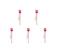 Healeved 5 Pezzi Tridente di Halloween Rosso con Glitter per Feste e | Accessorio Cosplay Leggero, Finitura con Paillettes Rosse, Carta e Plastica, Effetto Scintillante