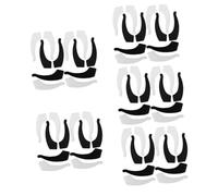 Healeved 5 Set Di Cuscinetti Per Occhiali Impugnature Per Il Naso Impugnature Per Le Orecchie in Silicone Per Corsa E Arrampicata 6 Paia*5