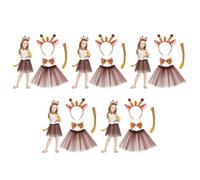Healeved 5 Set Set Costume Giraffa Bambina in Poliestere per Feste