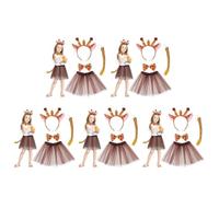 Healeved 5 Set Set Costume Giraffa Bambine in Poliestere per Festa
