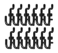 Healeved 50 Ganci per Pannelli Forati in Plastica a Forma di J Ganci Resistenti per Mensole e Organizzazione Utensili Soluzione di Conservazione Versatile per Garage e Ripostigli