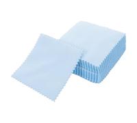 Healeved 50 Panni per Lucidare Gioielli in Microfibra Scamosciata 8x8 Cm, Panno Riutilizzabile Antiossidante per Argento, Detergente per Pulizia Orologi e Argenteria, per Uso