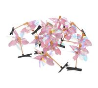 Healeved 50 Pezzi Fermagli per Chioma a Forma di Girandola Rosa in Plastica, Delicati Sul Capelluto, per Feste di Compleanno e Bambine