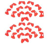 Healeved 50 Pezzi Occhiali per Polli Anti-beccaggio in Abs Rosso, Paraocchi senza Pinze per Pollame e Galline, Soluzione Leggera per Allevamento Avicolo e Farming