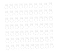 Healeved 500 Pezzi coppa della tavolozza ad anello tazza di inchiostro per porta pigmento adesivo pennelli make up pennellino makeup contenitore di pigmenti porta pigmenti Monouso