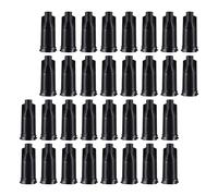 Healeved 500 Pezzi Tappi per Siringa Industriale Nero Cappucci in Plastica Resistenti con Sigillo Anti-perdite Copriugelli per Applicazione Colla e Adesivi per Produzione ad Volume