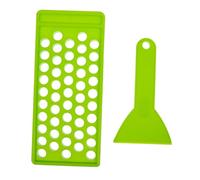 Healeved 50fori Kit Riempimento Balsamo Labbra Con Contenitori Pp Vuoti e Vassoio Per Creazione Balsami Solidi Manuale