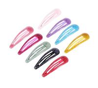 Healeved 50pezzi Mollette Colorate Per Ragazzo Ragazza Barrettes Metallo Con Design Divertente Per Ragazze Accessori Per Colori Puri Per Ogni Occasione