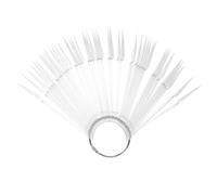 Healeved 50pezzi Palette Fan Shaped Nail Tips e Colorate Per e Esposizione Unghie Per Nail Art e Manicure
