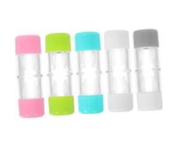 Healeved 5pezzi Contenitore per Lenti Contatto Rgp Doppia Testa Custodia Trasparente per Immersione per Viaggi all Aperto e Gestione Organizzata