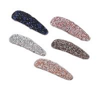 Healeved 5pezzi Fermagli Per Capelli Con Strass Goccia Clip Per Capelli Eleganti Da Sposa Accessori Decorativi Leggeri Per Feste e Uso Quotidiano Design Antiscivolo