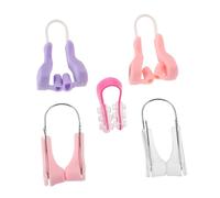 Healeved 5pezzi Inserto per Sollevare Naso Clip per Estetica del Naso Correttore Nasale in Silicone Dispositivo di Bellezza Traspirante Clip per Modellare Invisibile per Uomo e Donna