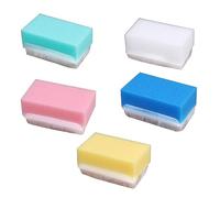 Healeved 5pezzi Spazzola Tattile Per Ragazza Spugne Per Lavaggio Mani e Massaggio Colorate Giallo Bianco Rosa Per Ragazza e Adulti Materiale Premium e Facile Usare