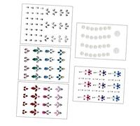 Healeved 5sets Face Jewels Adesivi Per Per Makeup e Decorazioni Facciali Per Festival Cosplay e Speciali