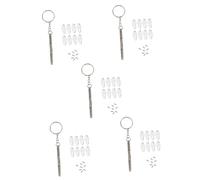 Healeved 5sets Naselli Silicone Per Occhiali Di Ricambio Con Cacciavite Compatibili Con Montature Ottiche e Sole Antiscivolo e Confortevoli Per Esperienza Di Utilizzo Ottimale