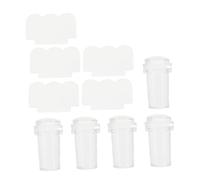 Healeved 5sets Strumenti Per Manicure Con Raschietto e Tampone Per Unghie Trasparenti Kit Professionale Per Nail Art e Stencil Manicure Di Design Facile e Veloce