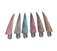 Healeved 6 pezzi Clip per Capelli in Acrilico Effetto Corno di Bue Fermagli per Coda di Cavallo Colorati e Resistenti Accessori Moda Donna per Acconciature Eleganti e Pratiche