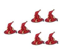 Healeved 6 Pezzi Clip per Halloween Fermagli Piccoli Cappello Stregato Accessori Resistente per Ragazze e Adulti per Feste e Cosplay