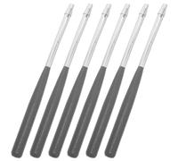 Healeved 6 Pezzi Morsetto per Matite a Carbone in Legno di Betulla da 7, 28 | Mine Morbide e Carboncini, Struttura Tubo di Rame Integrato, Finitura Grezza Nera