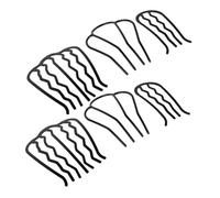 Healeved 6 Pezzi Pettine Per in Metallo Dentato Pettine Di Acconciatura Pettine Per Francese A Forma Di Spillo Denti Forcine Per Chignon Lato Forchetta Forcina D'epoca Black