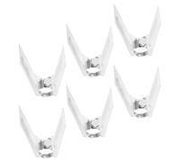 Healeved 6 Pezzi Set da 6 Forchette da Girarrosto in Acciaio Inox per Carne allo Spiedo e Pollame, Utensili Barbecue Resistenti al Calore per Forni Elettrici e Grigliate All’aperto