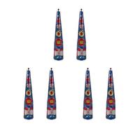 Healeved 6 Pezzi Set di Unghie Finte Stile Palazzo Antico Artigli Blu in Lega, Protezioni per Dita Comode per Mascherate e Balli, Decorazioni Unghie da Cosplay Eleganti