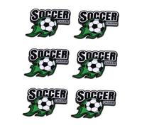 Healeved 6 Pezzi Spilla da Calcio in Lega di Zinco Leggera e Versatile con Design a Tema Coppa del Mondo 2026, Accessorio Sportivo per Giacche e Portachiavi, Regalo per Studenti e Uomini