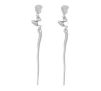 Healeved 6 Pz bacchette geometriche per in metallo ciondoli per lacci delle scarpe bastoncini per retrò forcina ondulata signora della forcina molletta forchetta per