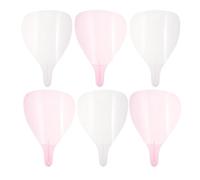 Healeved 6 visiere protettive per lacca per capelli, visiere protettive riutilizzabili per salone di bellezza e trucco, colore rosa e trasparente.