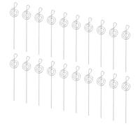 Healeved 60 Pezzi Portatovaglioli Forma Nota Musicale in Ferro Supporto Segnaposto Tavolo Riutilizzabile per Menu Nozze e Eventi Clip Memo Foto per Centrotavola