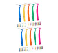 Healeved 60pezzi Interdental Toothbrush Per Orale Spazzolini Per Spazi Interdentali Colori Variati Arancione Strumenti Per e Orale