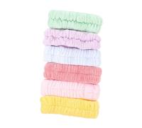 Healeved 6pezzi Fasce Per Lavaggio Viso Pile Elastiche Comode e Assorbenti Per Makeup e Spa Di Accessori Per Bellezza e Della