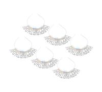Healeved 6pezzi Fascper Capelli Glitterate di Buon Compleanno Accessori per Feste di Compleanno Fascia per Capelli da Donna per Ragazze Bianca