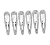 Healeved 6pezzi Fermagli Per Con Strass Eleganti Per Sposa Accessorio Per Forma Di Goccia Per Cerimonie e Occasioni Speciali