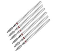 Healeved 6pezzi Punte Per Trapano Per Unghie Per Manicure Di Punta Per Levigatura e Lucidatura Punta Per Rimozione Cuticole Per Affilare Trapano Per Unghie