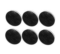 Healeved 6pezzi Spazzola Massaggiante per Capelluto Rotonda per Pulizia Profonda Rimuove la Forfora e Eccesso di Sebo Adatta per Uomini Donne Ragazzo Ragazza Ragazza e Animali Domestici Des